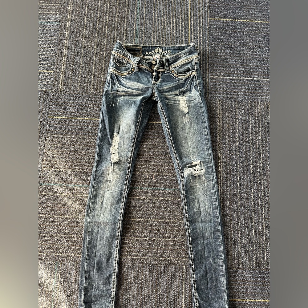 Almost Famous low rise skinny jeans